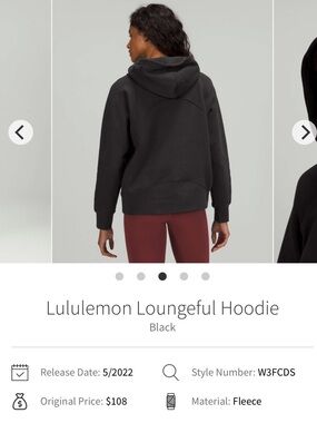 lululemon athletica Black Loungeful Hoodie